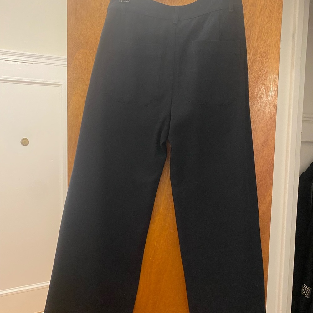 M. Patmos Black Wide-Leg  Fleet Pants SZ 4